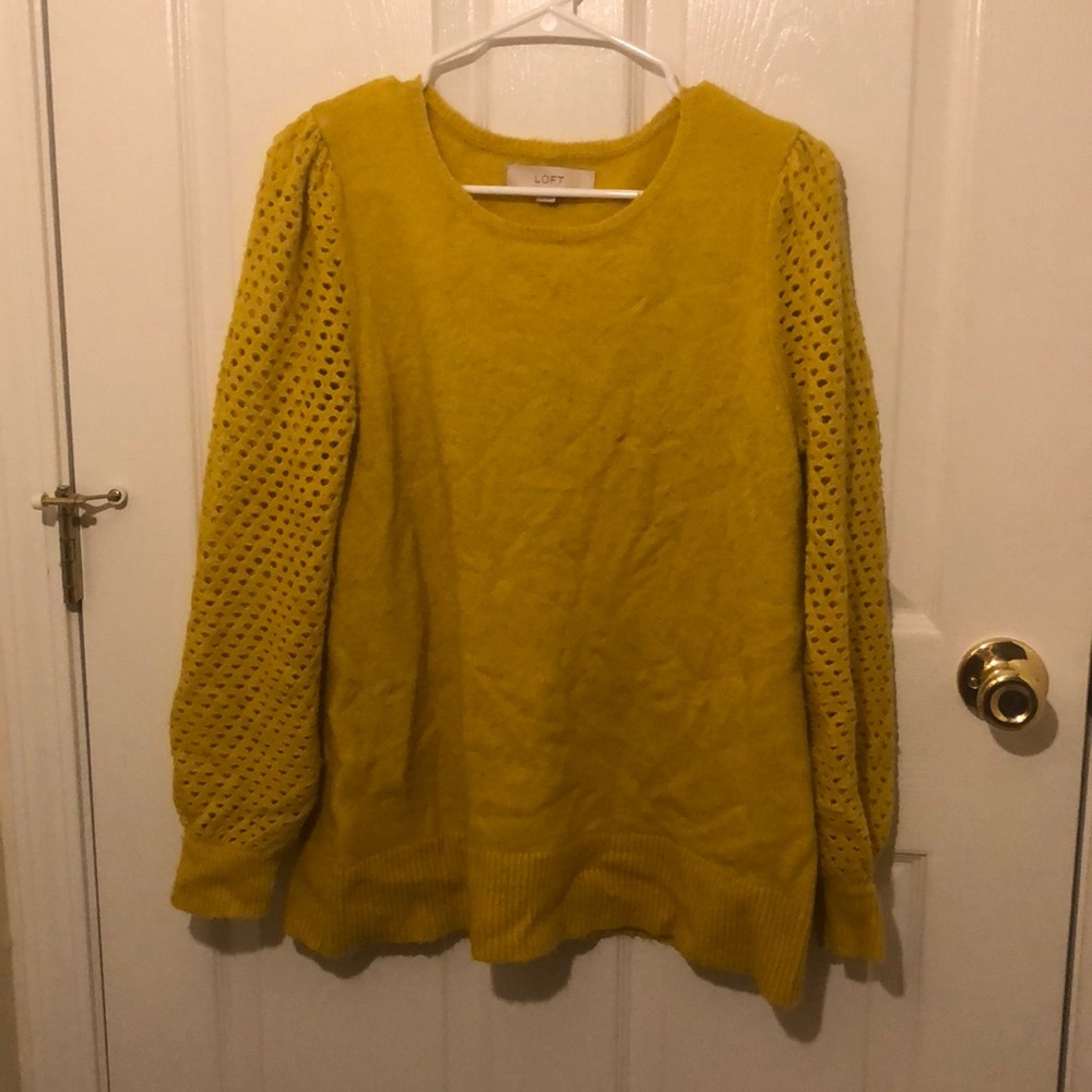 Loft yellow sweater